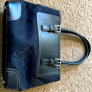 Black coach shoulder bag